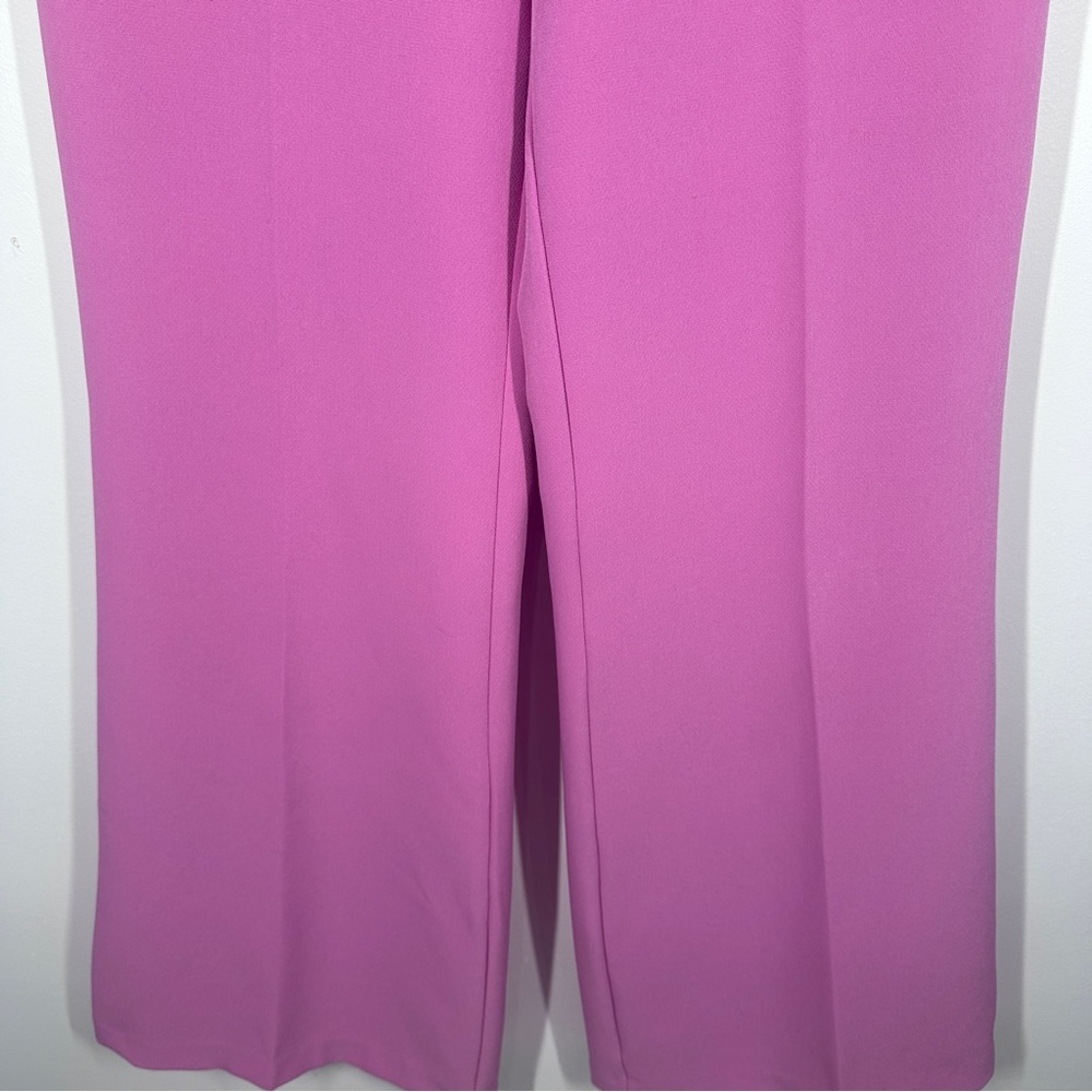 Urban Outfitters Pink Flare Pants Size 4 Side Zip Stretch - Picture 5 of 7